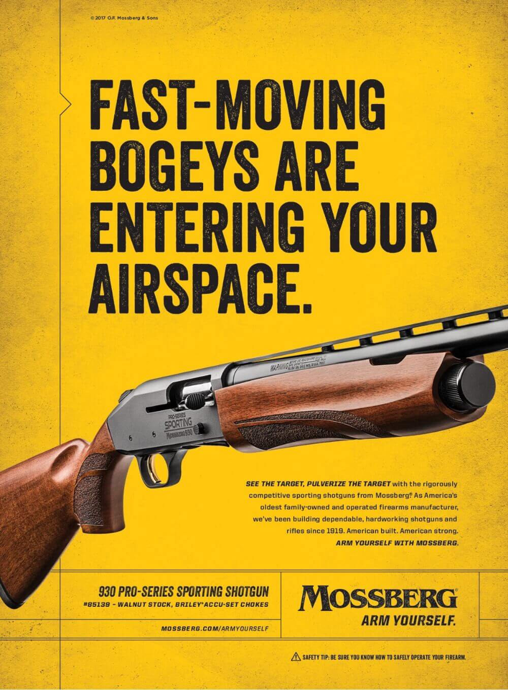 Mossberg print ad