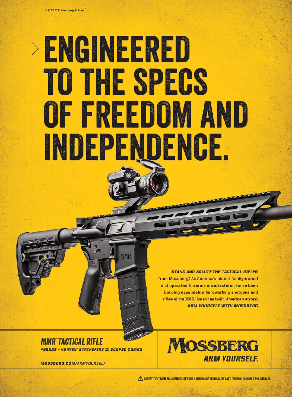 Mossberg print ad
