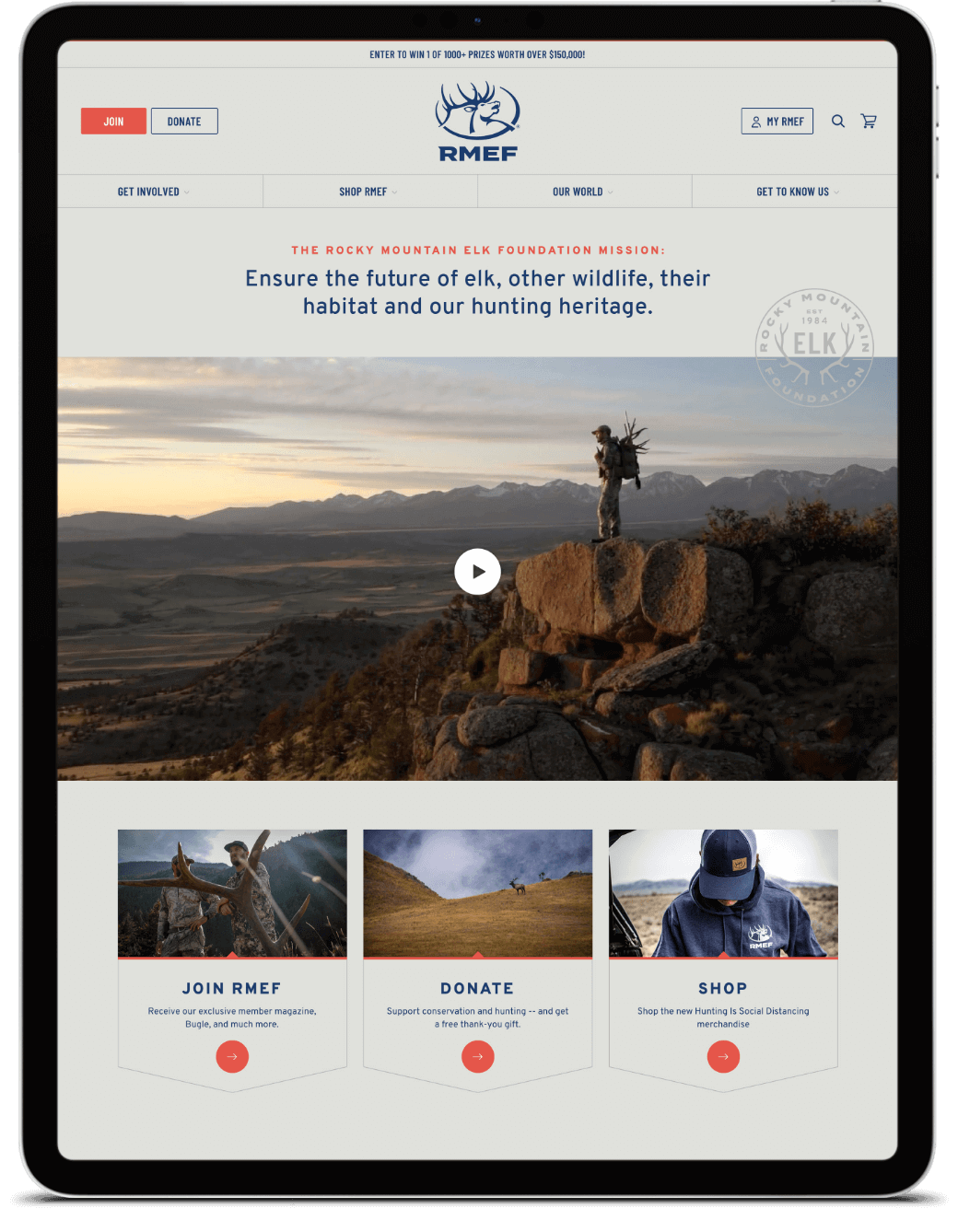 RMEF website homepage